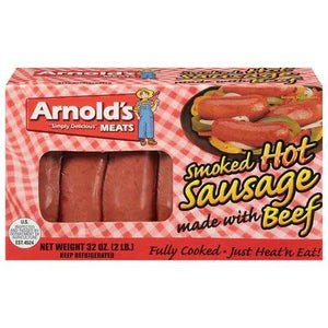 Arnolds Red Hot Smoke Beef Sausage
