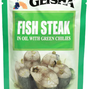 GEISHA FISH STEAKS IN SOYBEAN OIL WITH GREEN CHILI