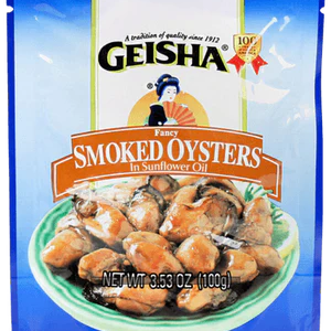 GEISHA SMOKED OYSTERS IN SOYBEAN OIL
